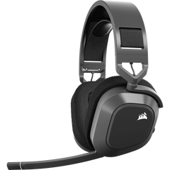 Corsair HS80 MAX WIRELESS Gaming Headset, Steel Gray